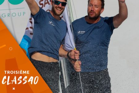 The Seafrigo-Sogestran crew, 3rd in the Transat Jacques Vabre!
